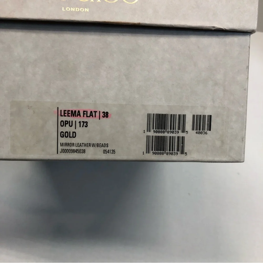 Jimmy Choo leema flat, gold, EUC - Picture 2 of 13